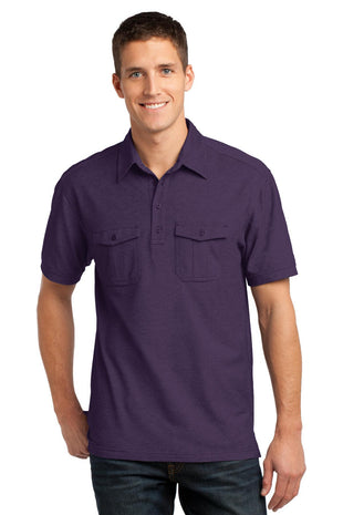 Port Authority Oxford Pique Double Pocket Polo K557