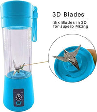 Portable 6 Blender; Personal Size Blender Juicer Cup; Smoothies and Shakes Blender; Handheld Fruit Machine; Blender Mixer Home - 7DAY'S