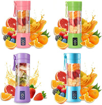 Portable 6 Blender; Personal Size Blender Juicer Cup; Smoothies and Shakes Blender; Handheld Fruit Machine; Blender Mixer Home - 7DAY'S