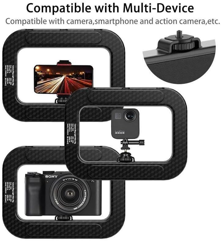 Portable Handheld Ring Fill Light - USB Rechargeable Selfie Light for Phone, Desktop Use, Ideal for Live Streaming, Vlogging & Photography（Super Good qualiey） - 7DAY'S