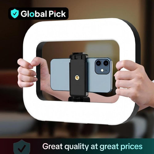 Portable Handheld Ring Fill Light - USB Rechargeable Selfie Light for Phone, Desktop Use, Ideal for Live Streaming, Vlogging & Photography（Super Good qualiey） - 7DAY'S