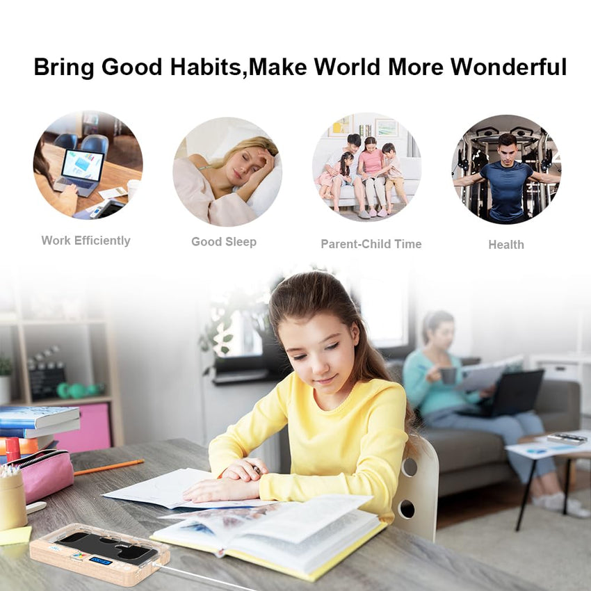Portable Smart Auto Phone Timer Lock Box for iPhone and Android Phones, Self - Control Timer Locker to Help Kids,Students, Adults Focus Back,Prevent Excessive Games, Mobile Phone Addiction(New) - 7DAY'S