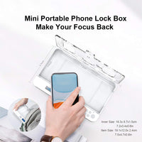 Portable Smart Auto Phone Timer Lock Box for iPhone and Android Phones, Self - Control Timer Locker to Help Kids,Students, Adults Focus Back,Prevent Excessive Games, Mobile Phone Addiction(New) - 7DAY'S