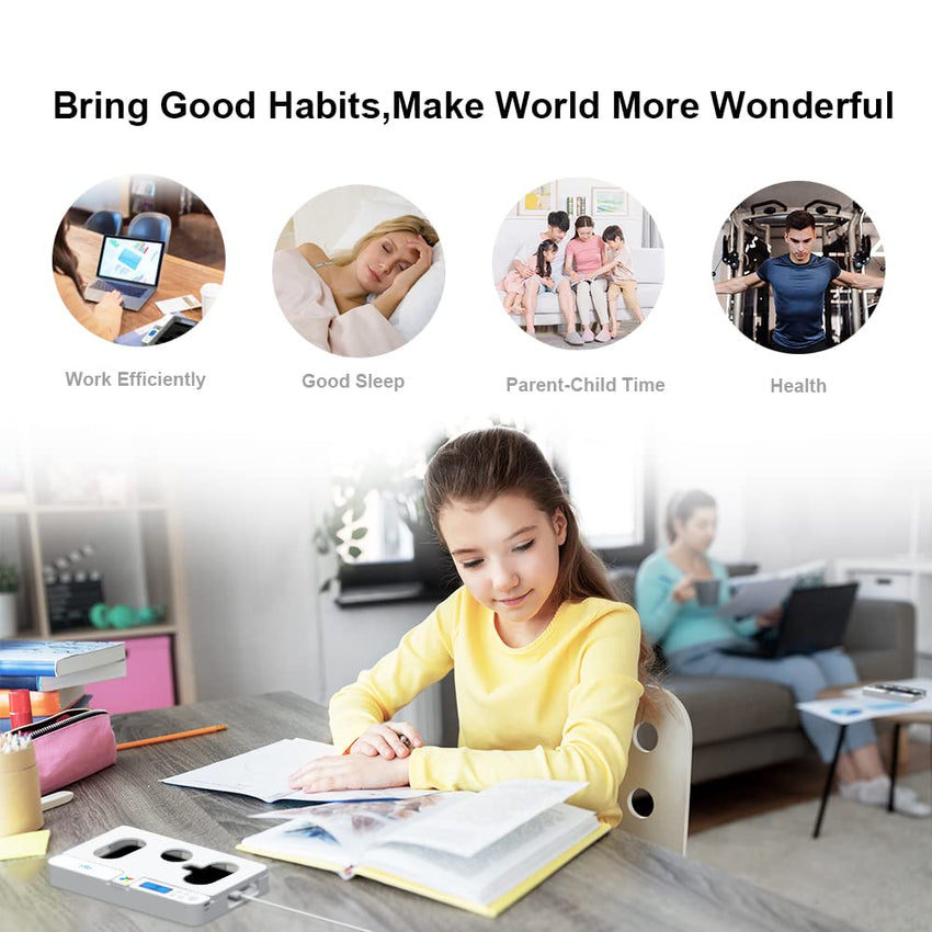 Portable Smart Auto Phone Timer Lock Box for iPhone and Android Phones, Self - Control Timer Locker to Help Kids,Students, Adults Focus Back,Prevent Excessive Games, Mobile Phone Addiction(New) - 7DAY'S