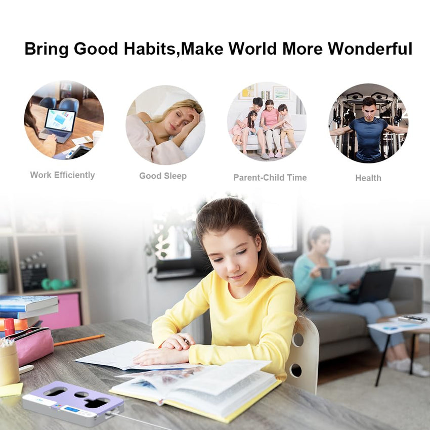 Portable Smart Auto Phone Timer Lock Box for iPhone and Android Phones, Self - Control Timer Locker to Help Kids,Students, Adults Focus Back,Prevent Excessive Games, Mobile Phone Addiction(New) - 7DAY'S