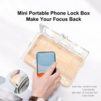 Portable Smart Auto Phone Timer Lock Box for iPhone and Android Phones, Self - Control Timer Locker to Help Kids,Students, Adults Focus Back,Prevent Excessive Games, Mobile Phone Addiction(New) - 7DAY'S