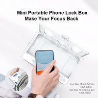 Portable Smart Auto Phone Timer Lock Box for iPhone and Android Phones, Self - Control Timer Locker to Help Kids,Students, Adults Focus Back,Prevent Excessive Games, Mobile Phone Addiction(New) - 7DAY'S