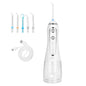 Portable Water Dental Flosser Cordless Rechargeable Dental Oral Irrigator IPX7 Waterproof Teeth Cleaner with 5 Modes 5 Nozzles 10.14oz Detachable Water Tank for Travel Home - 7DAY'S