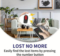 Portable Wireless Key Finder Set with 4 Signal Receivers - Ideal Party Gift for Elders, Black, Requires 2 AAA Batteries（Super Good qualiey） - 7DAY'S