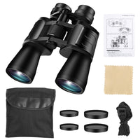 Portable Zoom Binoculars with FMC Lens Low Light Night Vision for Bird Watching Hunting Sports - 7DAY'S