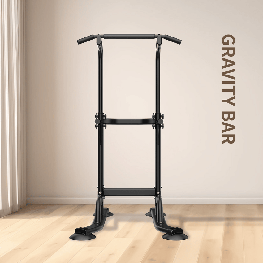 Power Tower Workout Dip Station Pull Up Bar, Height Adjustable Multi - Function Dip Stand for Home Gym Strength Training Fitness Equipment - 7DAY'S