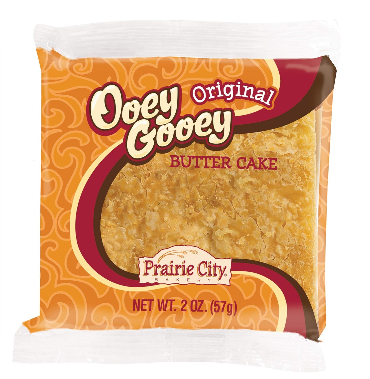 Prairie City Bakery Ooey Gooey Butter Cake Individually Wrapped On The Go Dessert Sweet Treats Perfect For Snacking 2 Ounce Snack Cakes Pack of 10 (Original) - 7DAY'S