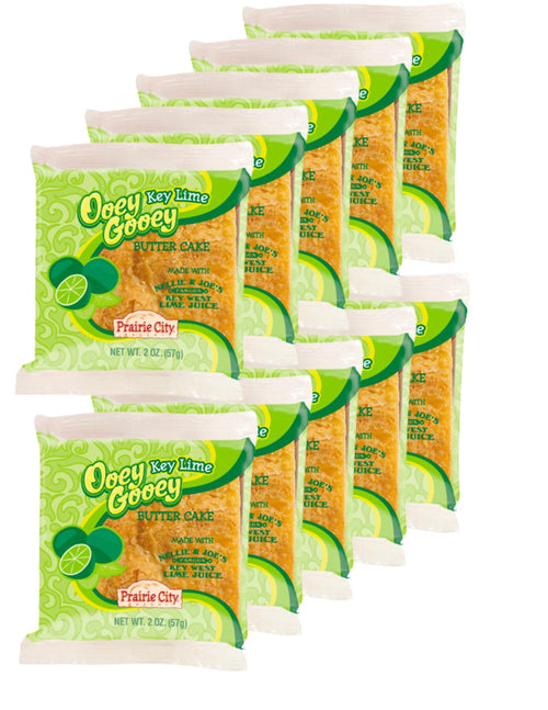 Prairie City Bakery Ooey Gooey Butter Cake Individually Wrapped On The Go Dessert Sweet Treats Perfect For Snacking 2 Ounce Snack Cakes Pack of 10 (Original) - 7DAY'S