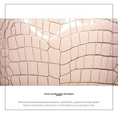 Premium sense crocodile print bag new commuter box bag female crossbody small square bag - 7DAY'S