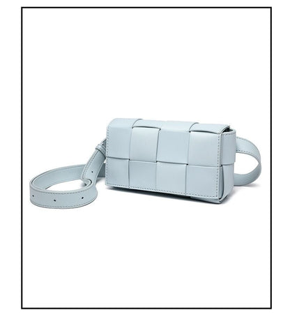 Premium sense of hundred with small bag 2025 new fashion pure color weaving niche ladies crossbody bag small aroma wind women's bag - 7DAY'S