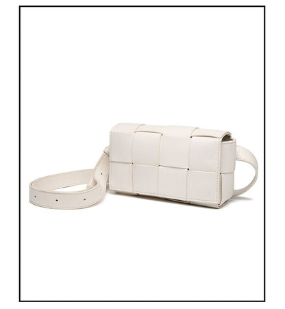 Premium sense of hundred with small bag 2025 new fashion pure color weaving niche ladies crossbody bag small aroma wind women's bag - 7DAY'S
