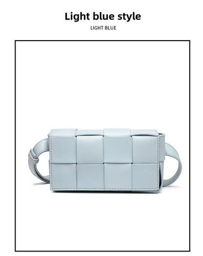 Premium sense of hundred with small bag 2025 new fashion pure color weaving niche ladies crossbody bag small aroma wind women's bag - 7DAY'S