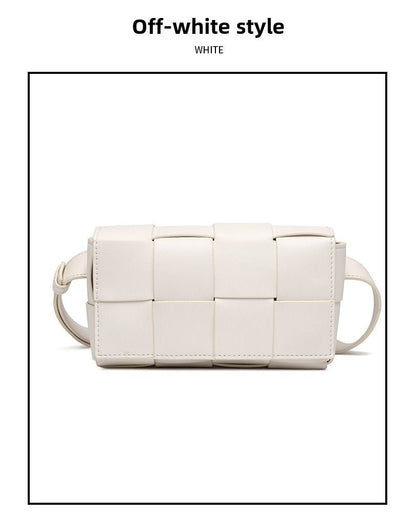 Premium sense of hundred with small bag 2025 new fashion pure color weaving niche ladies crossbody bag small aroma wind women's bag - 7DAY'S