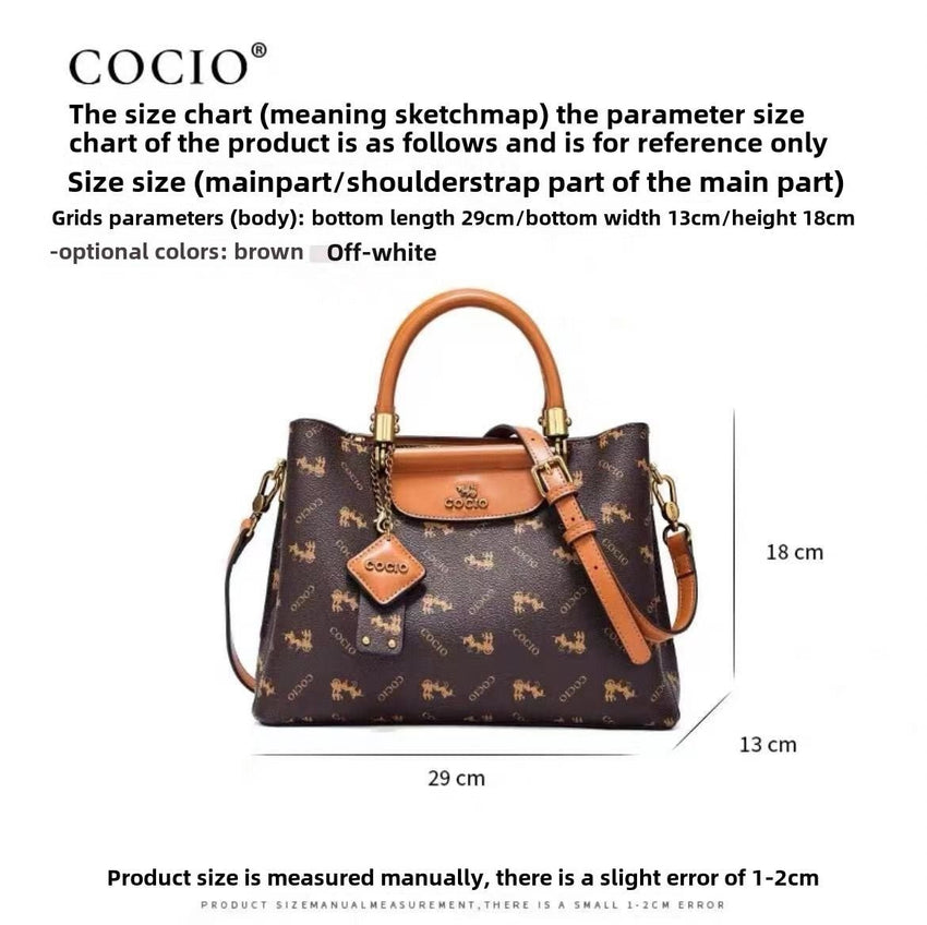 Printed Handbag Ladies Tote Fashion Hundred Shoulder Crossbody Bag Trend Women's Bag - 7DAY'S