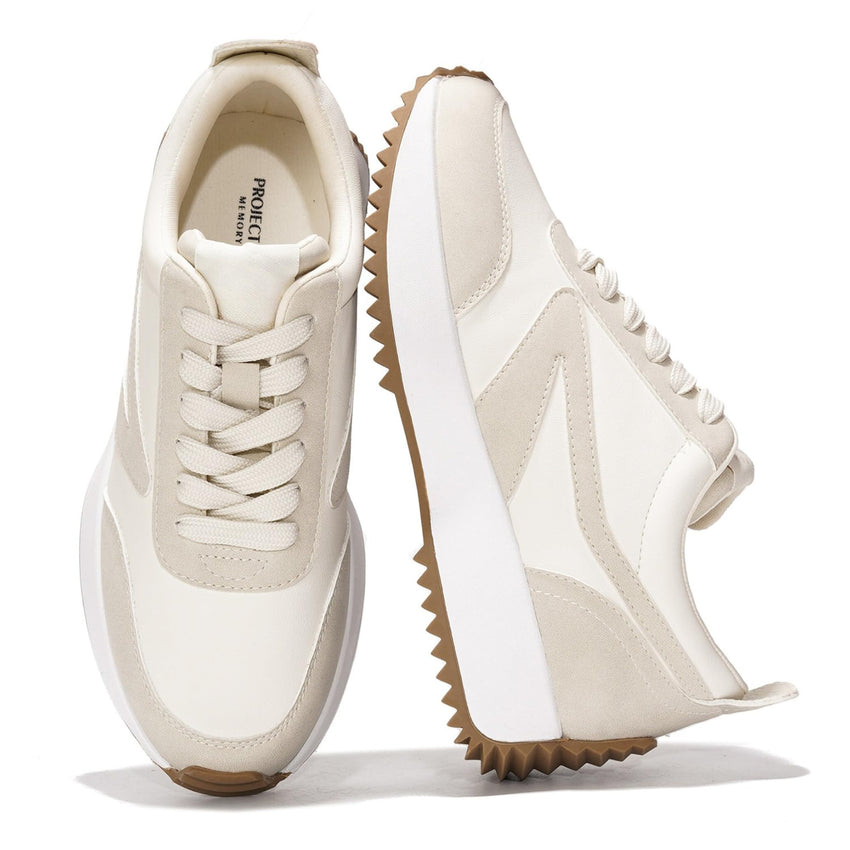 Project Cloud Womens Sneakers - Memory Foam Insole and Lightweight Spring Shoes - Non - Slip Lace Up Trendy Shoes - Fashion Sneakers for Women 2025 - 7DAY'S