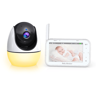 PSABM200S Baby Motion Monitor Temperature Monitor Micro SD (4-32GB) option 4.3Inch IPS IR Night Vision Video Dual Audio HD 1920 * 1080