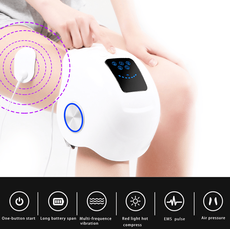 PSKNEE2 (PSK711 - 2) Knee massager pulse massage constant temperature hot compress knee massager 3D air bag massage, endurance of 2 h, shoulder massage arm massage laser knee massage, knee therapy - 7DAY'S