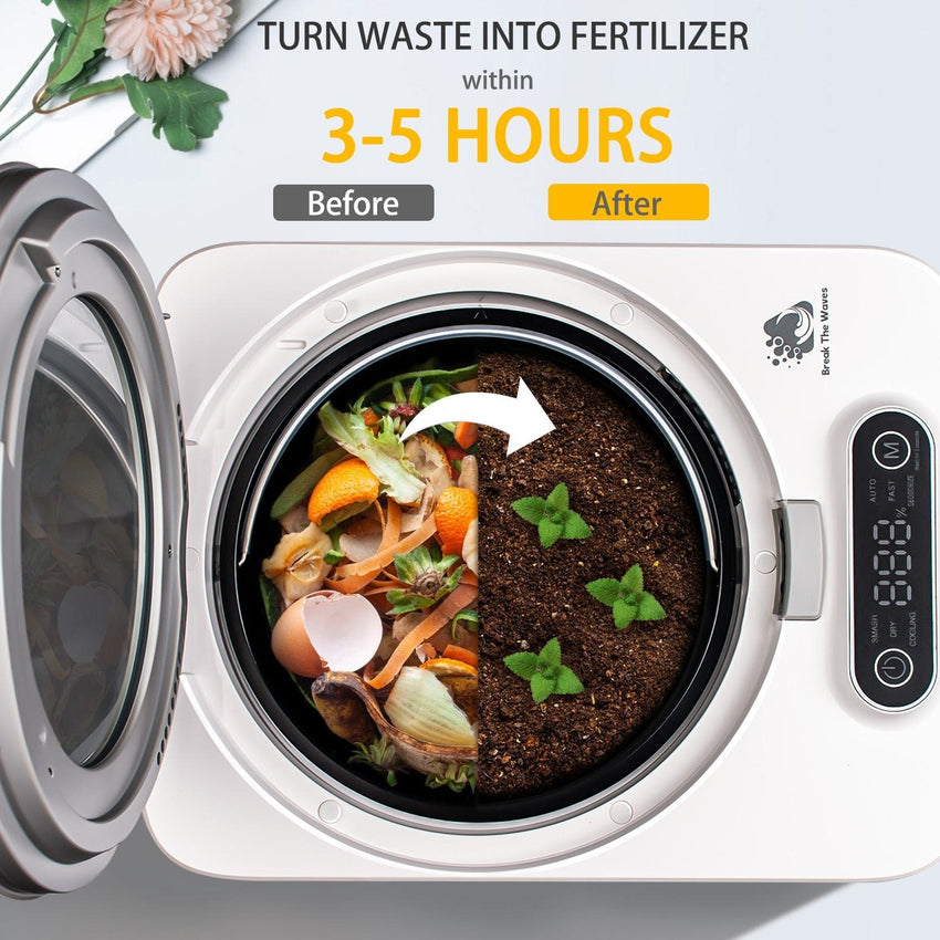 PSSHL23C Food kitchen waste crusher 500W kitchen waste disposal 3.8L food residue crushed environmental protection biological kitchen waste treatment - 7DAY'S