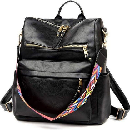 PU Leather Backpack Purse For Women Convertible Ladies Fashion Casual Large School Shoulder Bags - 7DAY'S