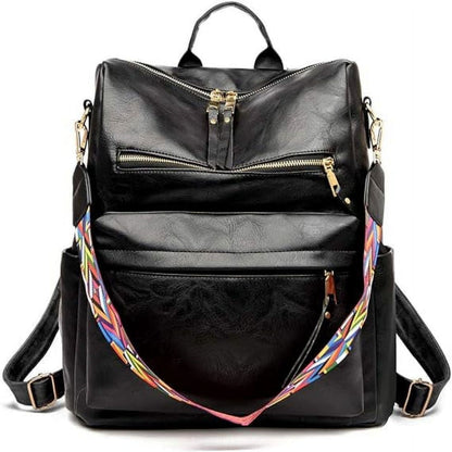 PU Leather Backpack Purse For Women Convertible Ladies Fashion Casual Large School Shoulder Bags - 7DAY'S