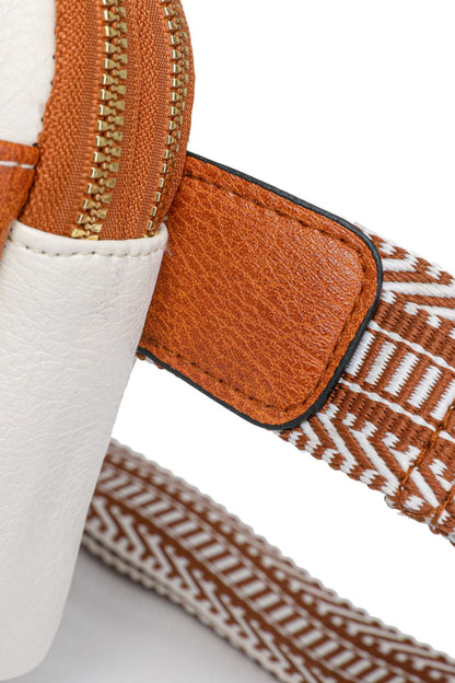 PU Leather Rectangle Crossbody Bag - 7DAY'S