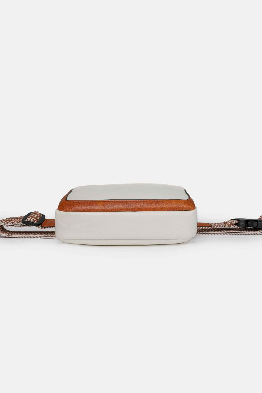 PU Leather Rectangle Crossbody Bag - 7DAY'S