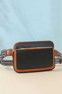 PU Leather Rectangle Crossbody Bag - 7DAY'S