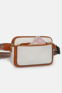 PU Leather Rectangle Crossbody Bag - 7DAY'S