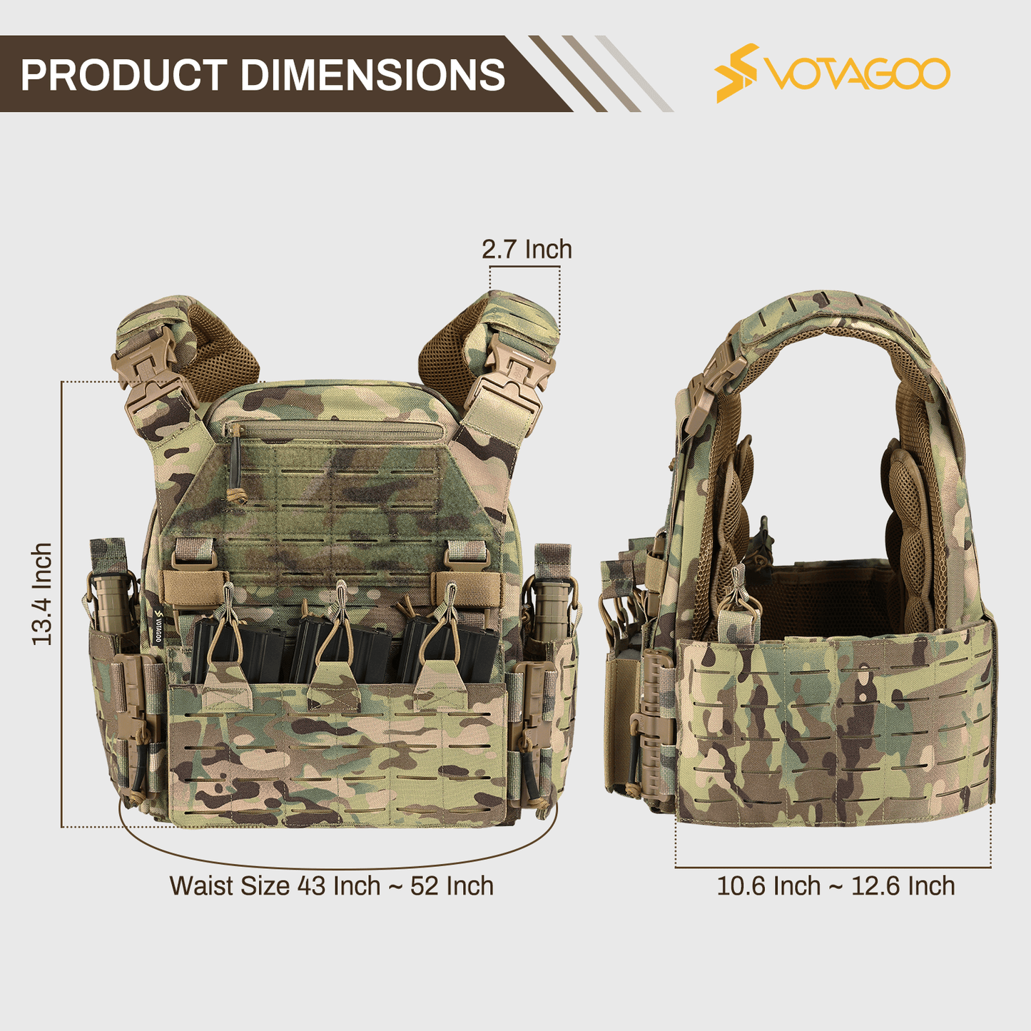 Quick Release Airsoft Weighted Military Breathable Vests - 7DAY'S