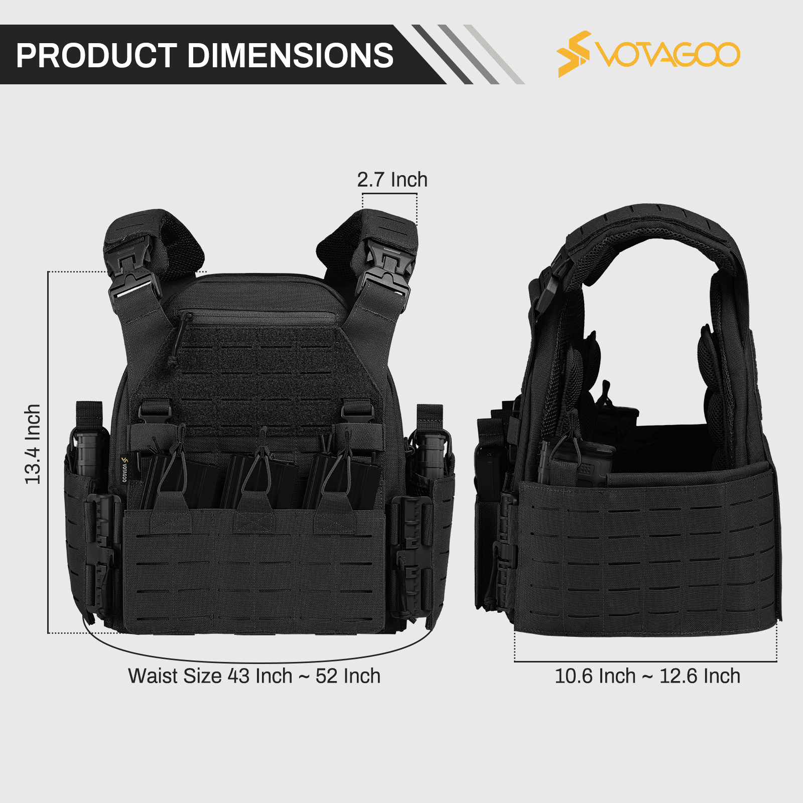 Quick Release Airsoft Weighted Military Breathable Vests - 7DAY'S