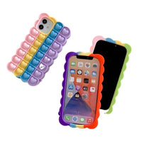 Rainbow Love Bubble is applicable to iPhone12 12 decompression mobile phone case. The pioneer XR pinch decompression protective sleeve is soft - 7DAY'S