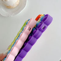 Rainbow Love Bubble is applicable to iPhone12 12 decompression mobile phone case. The pioneer XR pinch decompression protective sleeve is soft - 7DAY'S