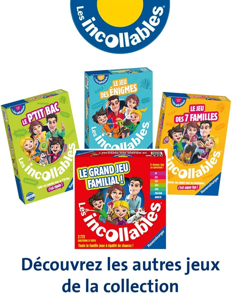 Ravensburger – 26624 – Card Game of 7 Families Incollables - 7DAY'S