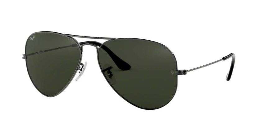 Ray - Ban RB3025 Metal Aviator Sunglasses For Men For Women + BUNDLE with Designer iWear Eyewear Care Kit - 7DAY'S