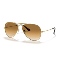 Ray - Ban RB3025 Metal Aviator Sunglasses For Men For Women + BUNDLE with Designer iWear Eyewear Care Kit - 7DAY'S