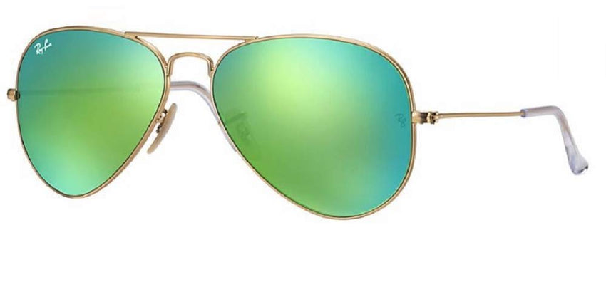 Ray - Ban RB3025 Metal Aviator Sunglasses For Men For Women + BUNDLE with Designer iWear Eyewear Care Kit - 7DAY'S