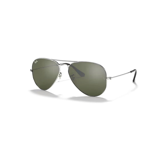 Ray - Ban RB3025 Metal Aviator Sunglasses For Men For Women + BUNDLE with Designer iWear Eyewear Care Kit - 7DAY'S