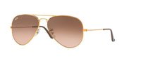 Ray - Ban RB3025 Metal Aviator Sunglasses For Men For Women + BUNDLE with Designer iWear Eyewear Care Kit - 7DAY'S
