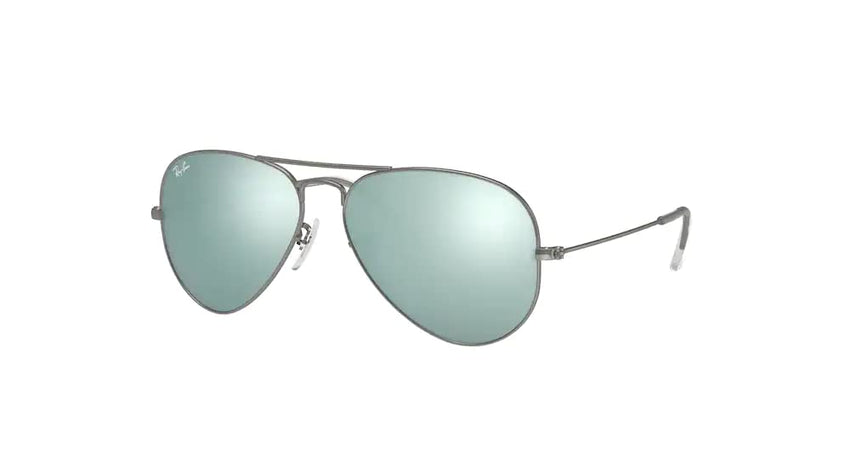 Ray - Ban RB3025 Metal Aviator Sunglasses For Men For Women + BUNDLE with Designer iWear Eyewear Care Kit - 7DAY'S