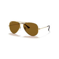 Ray - Ban RB3025 Metal Aviator Sunglasses For Men For Women + BUNDLE with Designer iWear Eyewear Care Kit - 7DAY'S