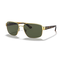 Ray - Ban RB3663 Rectangle Sunglasses for Men + BUNDLE With Designer iWear Complimentary Eyewear Kit - 7DAY'S