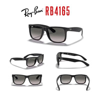 Ray - Ban RB4165 JUSTIN Sunglasses For Men For Women+ BUNDLE with Designer iWear Eyewear Care Kit - 7DAY'S