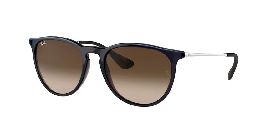Ray - Ban RB4171 ERIKA Round Sunglasses For Women + BUNDLE with Designer iWear Eyewear Care Kit - 7DAY'S