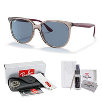 Ray - Ban RB4378 Square Sunglasses for Women + BUNDLE With Designer iWear Complimentary Eyewear Kit - 7DAY'S