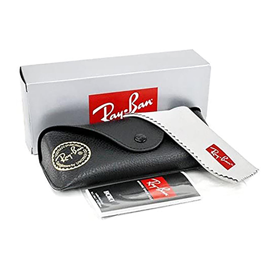 Ray - Ban RB4420 Square Sunglasses for Men for Women + BUNDLE With Designer iWear Complimentary Eyewear Kit - 7DAY'S